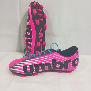 Umbro Cleats Soccer Outdoor Sports Girls sz12 Sneaker Lace Up Athletic Wear EUC